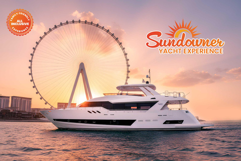 迪拜：家庭日落超大游艇巡航（含烧烤和饮料）