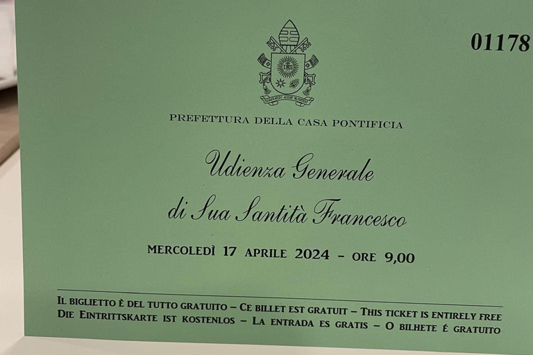 Rome: Papal Audience Tour With Reserved Access