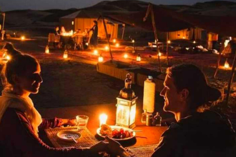 From Marrakech : Agafay Desert Sunset Dinner with Camel Ride