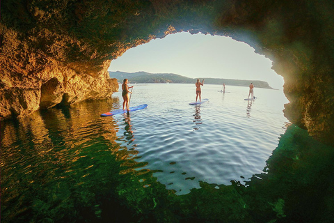 TOUR DE PADDLE SURF AU COUCHER DU SOLEIL DANS LES MEILLEURS ENDROITS MAGIQUES