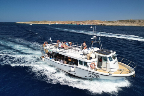 From Mellieha: Three Bay Cruise including the Blue Lagoon