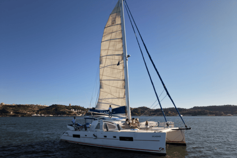 Lisbon: Sailing Experience on a Exclusive Catana 50 Lisbon: Private 2-Hour Catamaran Tour on the Tejo River