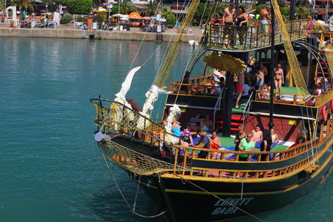 Alanya: Pirate Boat with Foam Party incl. Lunch & Drinks