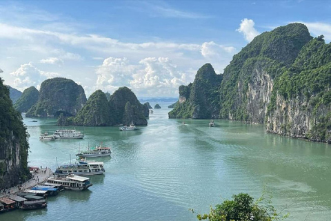 Hanoi: Całodniowy rejs po zatoce Halong z kajakiem, jaskiniami i lunchemOpcja odbioru z Hanoi (autobus w cenie)