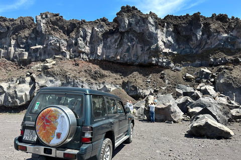 Catania: Etna Tour with licensed Tour Guide pickup & drop-of