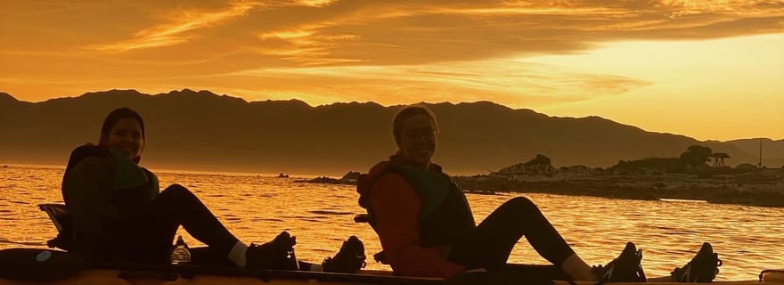 Kaikōura : excursion en kayak au coucher du soleil avec observation des phoques