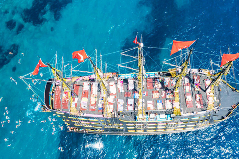 Z Side: Wycieczka łodzią po Alanyi: wybierz wycieczkę dzienną lub o zachodzie słońcaWycieczka jednodniowa z odbiorem z hotelu i powrotem