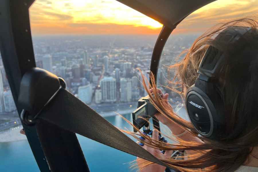 Chicago: Privater Hubschrauberflug über die Skyline von Chicago. Foto: GetYourGuide