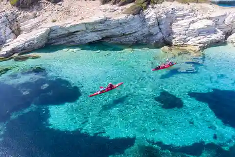 Family Sea Kayak at Meganisi - Lefkada