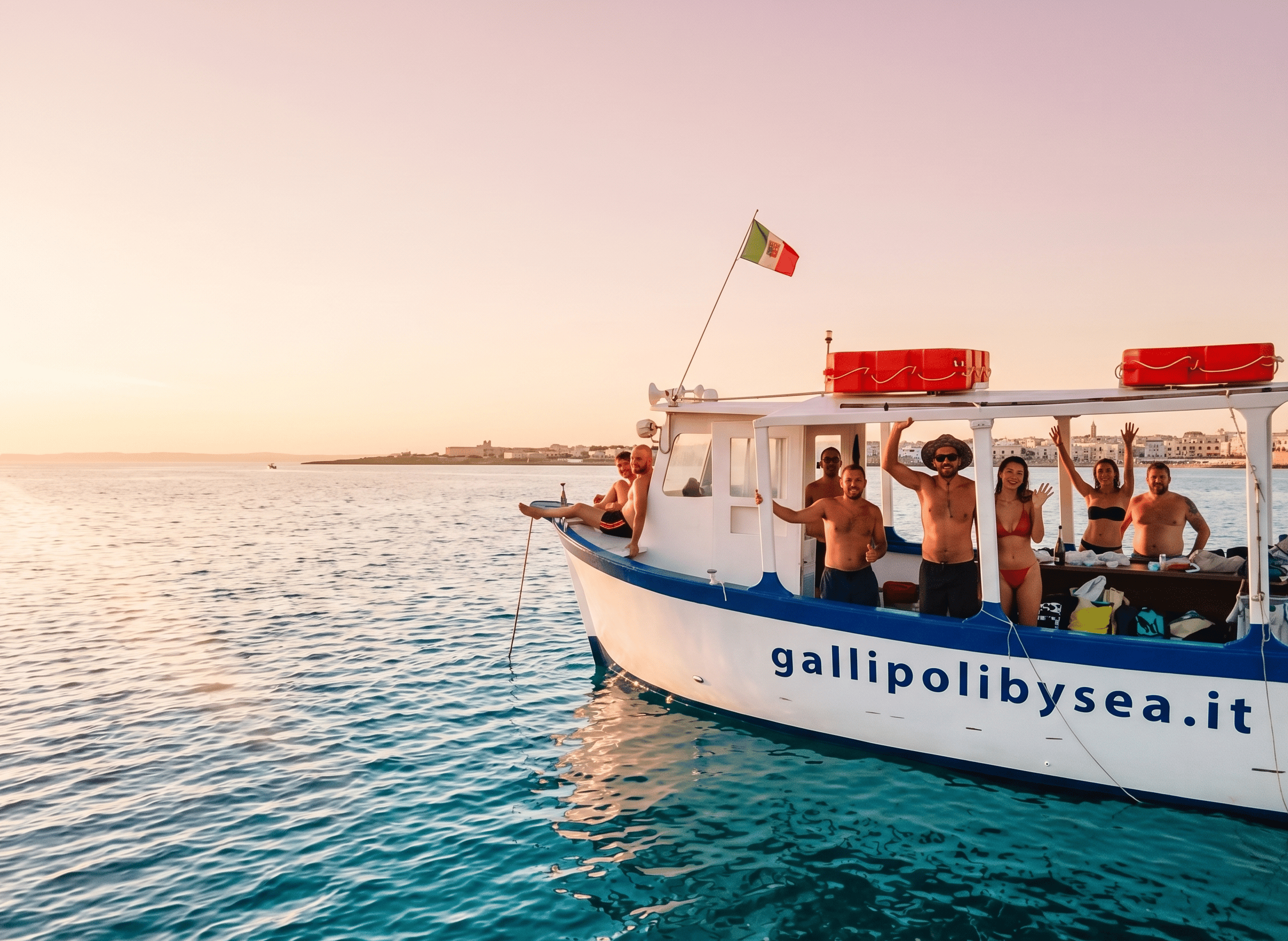 Gallipoli vom Meer aus: private Bootstour