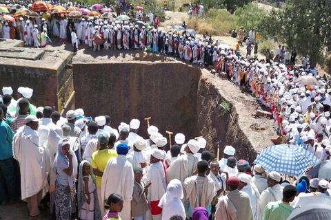 Z Addis Abeby: 4-dniowa wycieczka świąteczna do Lalibeli.Z Addis Abeby: świąteczna wycieczka do Lalibeli.