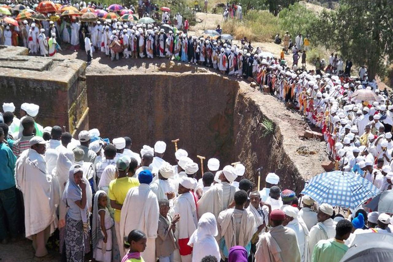 Z Addis Abeby: 4-dniowa wycieczka świąteczna do Lalibeli.Z Addis Abeby: świąteczna wycieczka do Lalibeli.