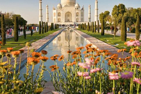 Agra: Taj Mahal Guided Tour with Skip The Line By Tuk Tuk Tuk Tuk+ Driver+Guide+Entrance Ticket+Skip The Long Lines