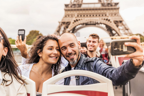 Paris: Big Bus Hop-On Hop-Off Tours with Optional Cruise24-Hour Ticket