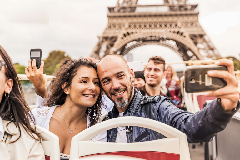 Paris: Big Bus Hop-On Hop-Off Tours with Optional Cruise 24-Hour Ticket and Seine River Cruise