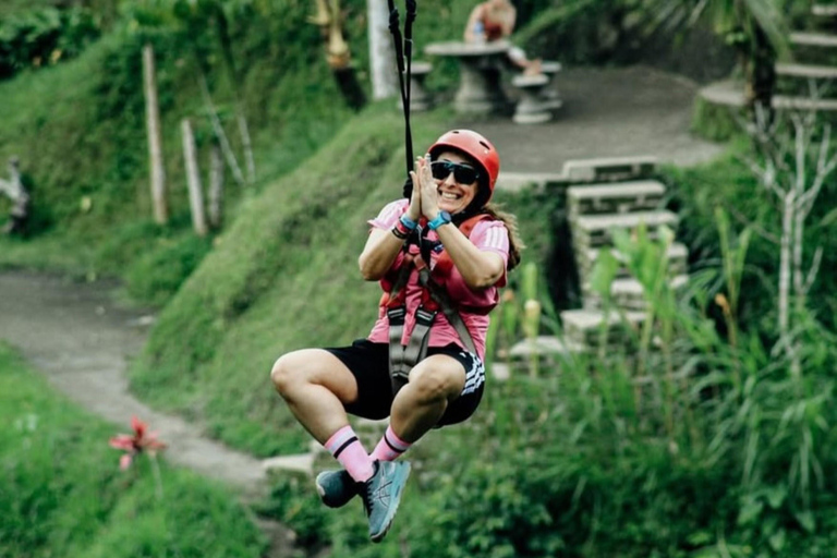 Ubud: Tubing Adventure, two-way Zipline Tour and Bali Swing Tubing + Lunch, MEETING POINT