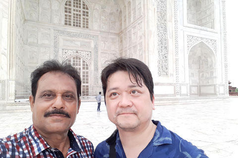 From Delhi:- Taj Mahal & Agra fort tour with popular guide From Delhi:-Guide, Tickets, transport, lunch(all inclusive)