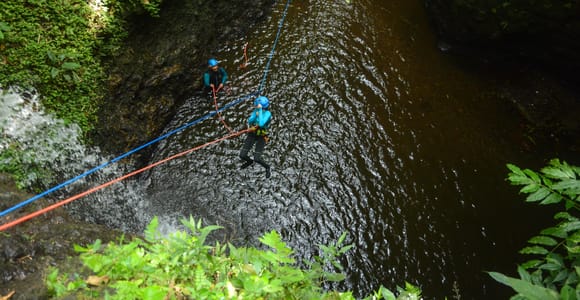 Bali: Gitgit Waterfall Canyoning with Transfers & Lunch