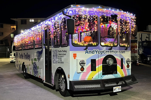 Honolulu : visite en trolleybus des lumières de Noël et Honolulu HaleHonolulu : visite en trolleybus des lumières de Noël avec Honolulu Hale
