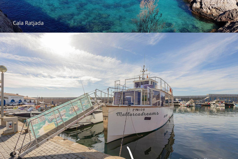 Cala Ratjada : Excursions en bateau l&#039;après-midi avec boissons et collations