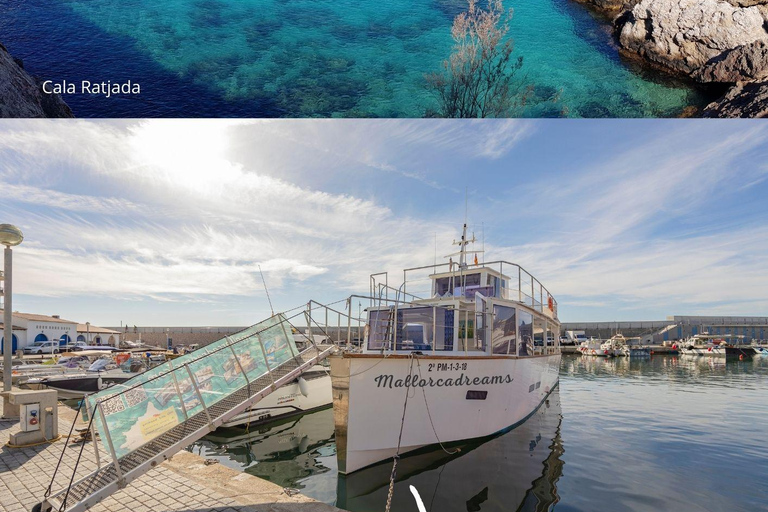 Cala Ratjada: Afternoon Boat Trips with drinks and snacks