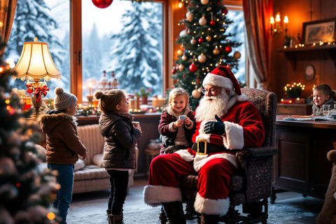 Rovaniemi:Santa Claus Village Guided Tour with Santa's gift Private Santa village