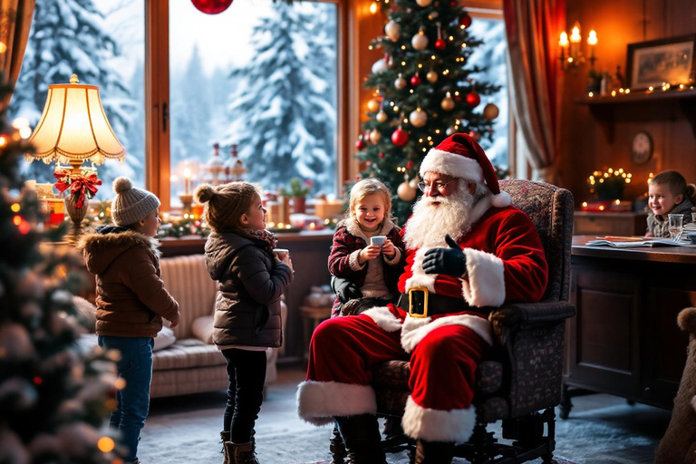 Rovaniemi:Santa Claus Village Guided Tour with Santa's gift Private Santa village