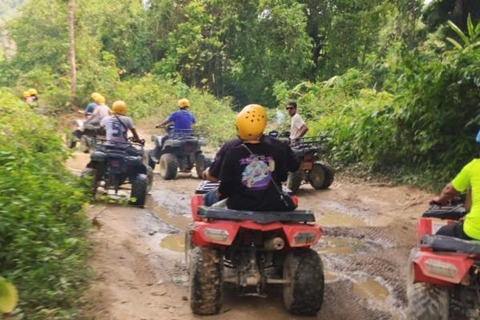 Khao Lak: Forsränning, zip-line, lunchbuffé, ATV-alternativ resa