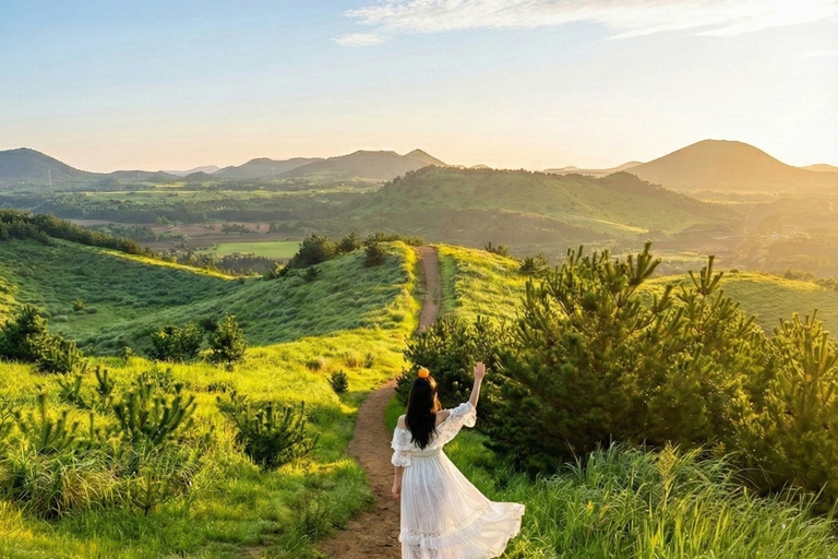 Jeju: Day Tour, Small Volcano & Landmark & UNESCO Heritage Private Day Tour 5hr (Just Car Charter/Not including ticket)