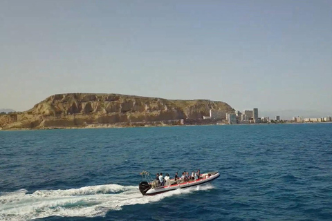 From Alicante: Speed boat tour with swimming stop