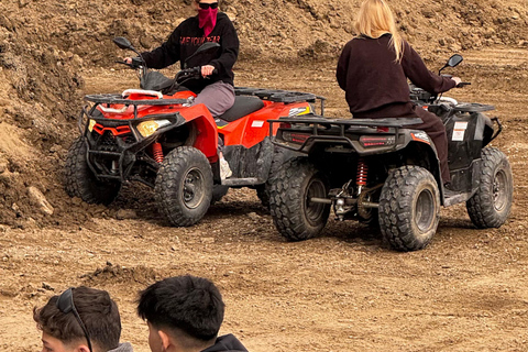 Side/Belek: ATV & Zipline Combo w/ Riverside Swimming Break Shared ATV Quad Safari Off-Road Adventure (Double)