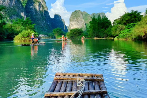 Guilin Yangshuo Day Tour: Balloon, Rafting & Impression Show Paragliding flight