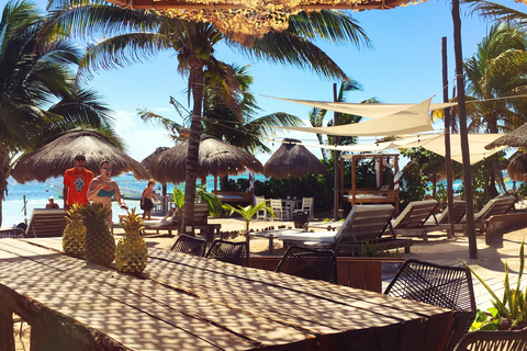 Costa Maya: Yaya Beach Break Open Bar e Cabana VIP opzionale