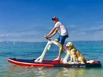 Exklusiver Ausflug mit dem Wasserfahrrad auf Mallorca