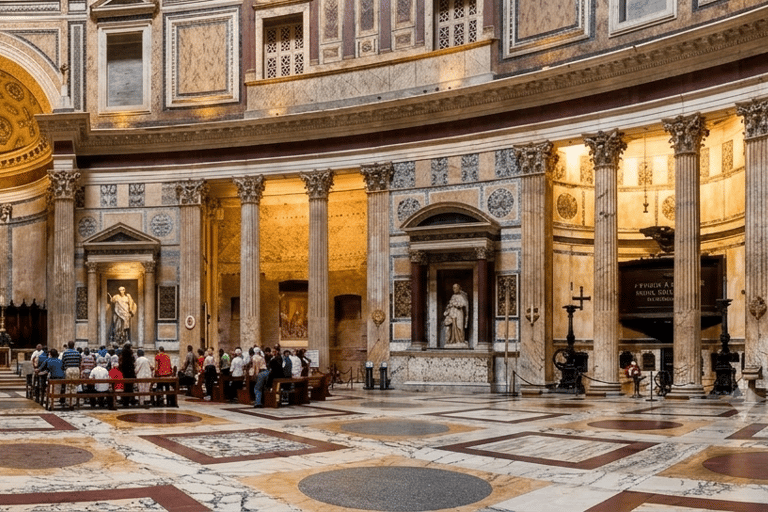 Rome Pantheon Night Tour with Local Host & Guide Entry Ticket + Audio Guide Experience