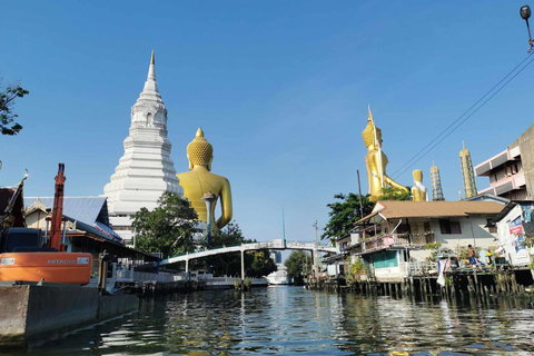 Bangkok: Tour em pequenos grupos pelos canais em um barco de cauda longaBangkok: excursão para grupos pequenos pelos canais em barco Longtail