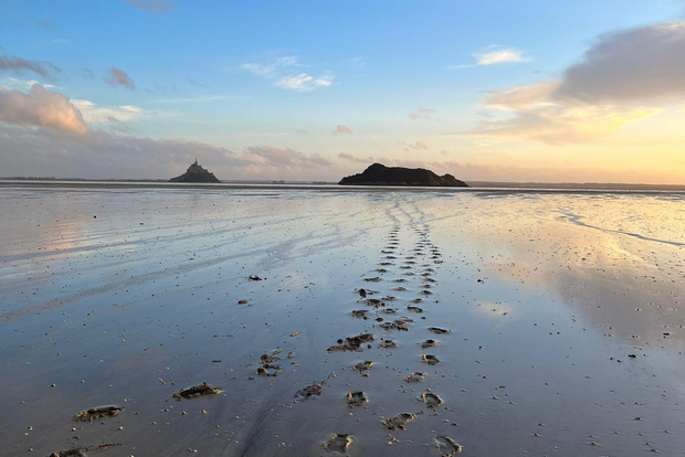 Baia di Mont Saint-Michel: isola di Tombelaine e sabbie mobili