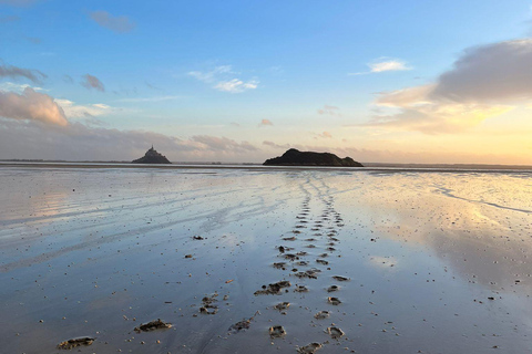 Bay of Mont Saint-Michel : Quicksands + Tombelaine Island Bay of Mont Saint-Michel : Quicksands + Tombelaine Island
