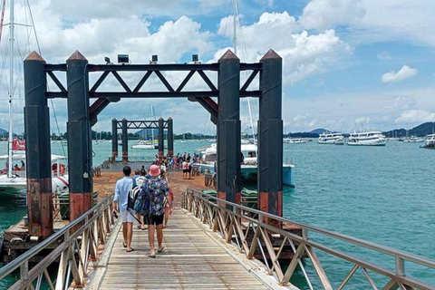 Phuket: Snorkelen op koraaleilanden en catamaran cruise bij zonsondergang