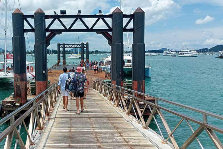 Phuket: Snorkel en la Isla del Coral y Crucero en Catamarán al Atardecer