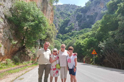 Chania Private Wine Tasting Tour & Theriso Village Visit Chania: Tour to Therisso Gorge, Village & Winery with Lunch"