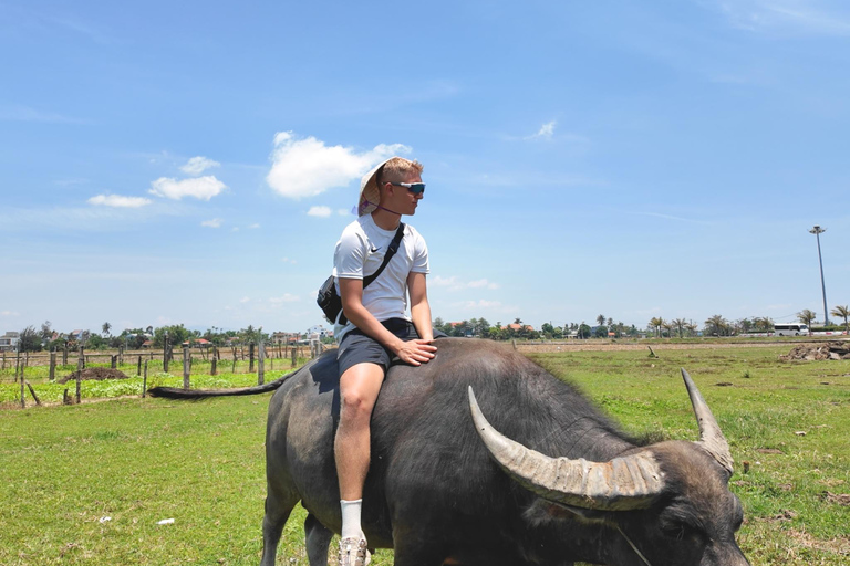 Hoi An Bike Tour: Stress Relief w Buffalo,Duck & Basket Boat E-Car Sightsee Private Tour: Explore the Insider’s Route