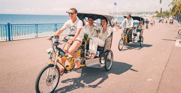 Nice: Family City Tour by Electric Bike Taxi (4-Seater, Comfortable)