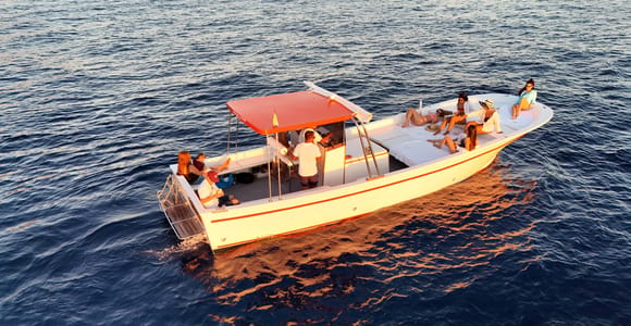 Ischia: Boat tour of the island with a multilingual guide and stops for swimming