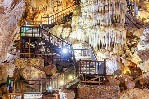 Phong Nha Cave & Paradise Cave: Guided Tour Boat & Explore Group Tour with Drop-Off in Hue