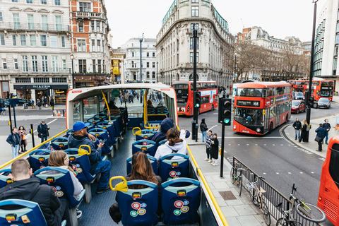 Londen: Tootbus Must-See Hop-On Hop-Off Bustour met Cruise48-uurs ticket