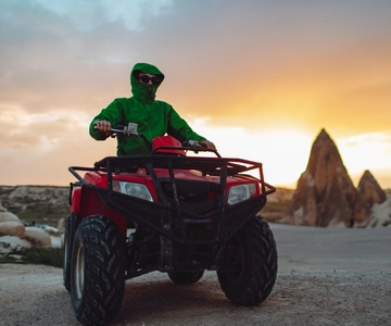 cappadocia:Goreme ATV adventure tour sunset or daytime.