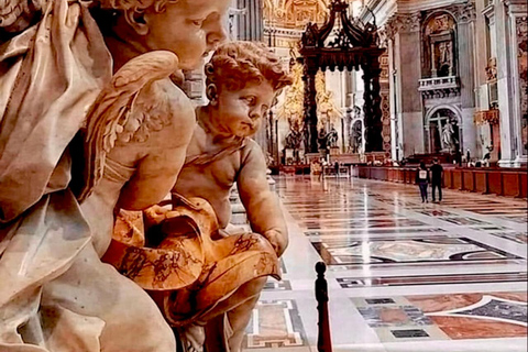 St.Peter’s Basilica tour, Grottoes, papal tomb & Dome access Guided tour of St.Peter’s Basilica, Grottoes, papal tomb.