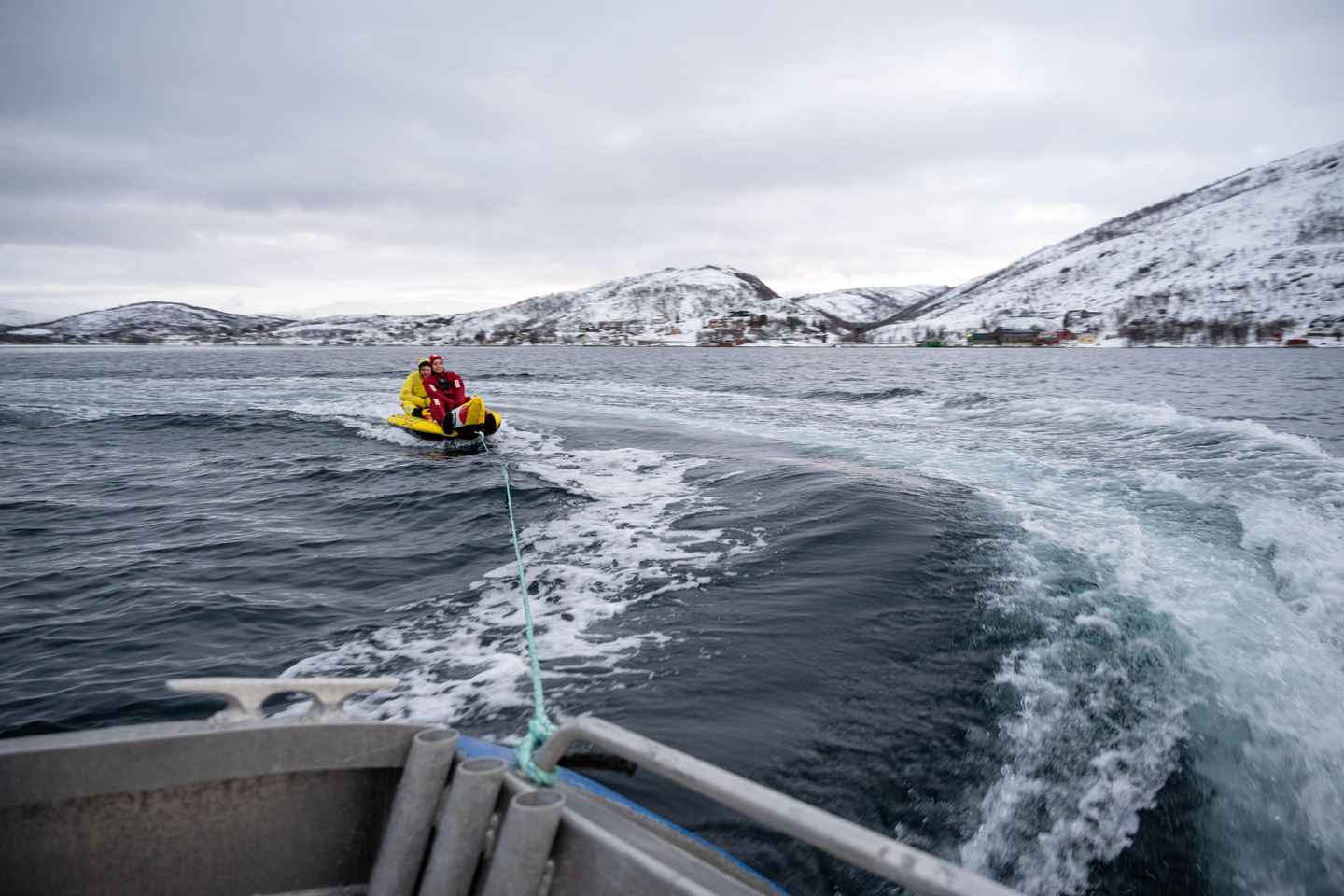 Tromsø: Banana Tube Ride with Arctic Floating
