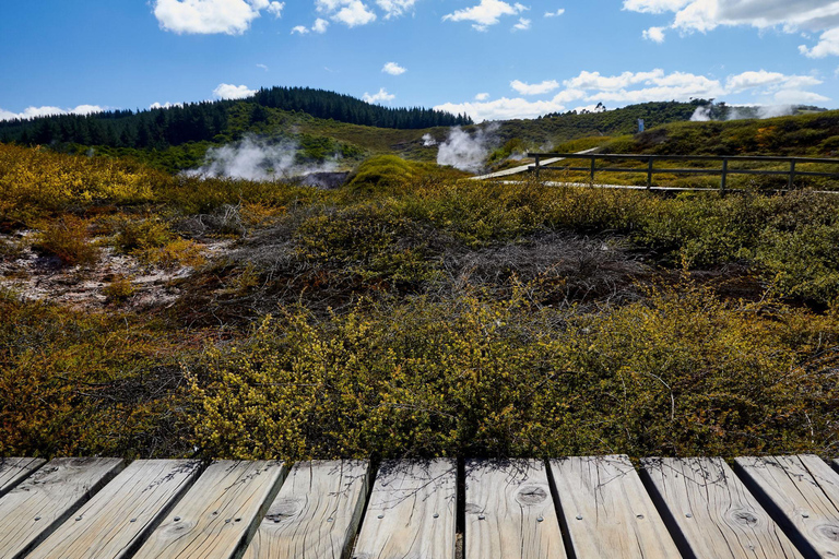 From Auckland: Craters of the Moon, Taupo & Rapids Jet Tour
